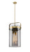 Innovations - 413-4SL-BB-G413-4S-12SM - LED Pendant - Downtown Urban - Brushed Brass