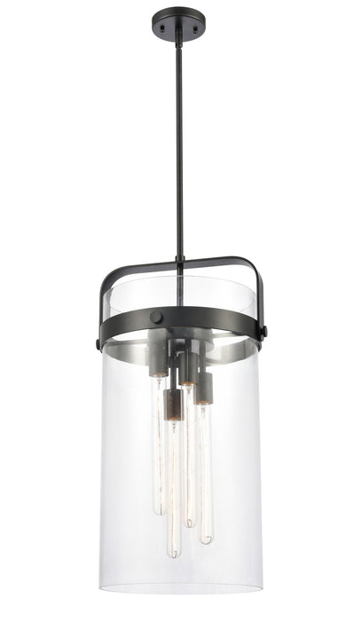 Innovations - 413-4SL-BK-G413-4S-12CL - LED Pendant - Downtown Urban - Matte Black