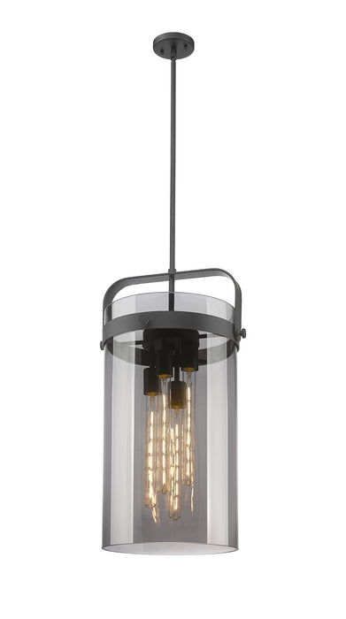 Innovations - 413-4SL-BK-G413-4S-12SM - LED Pendant - Downtown Urban - Matte Black