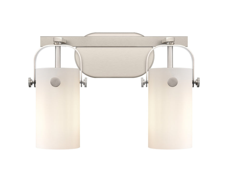 Innovations - 423-2W-SN-G423-7WH - LED Bath Vanity - Pilaster - Brushed Satin Nickel