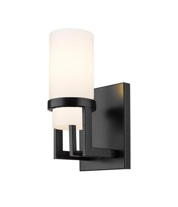 Innovations - 426-1W-BK-G426-8WH - LED Wall Sconce - Downtown Urban - Matte Black