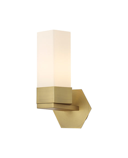 Innovations - 427-1W-BB-G427-9WH - LED Wall Sconce - Downtown Urban - Brushed Brass