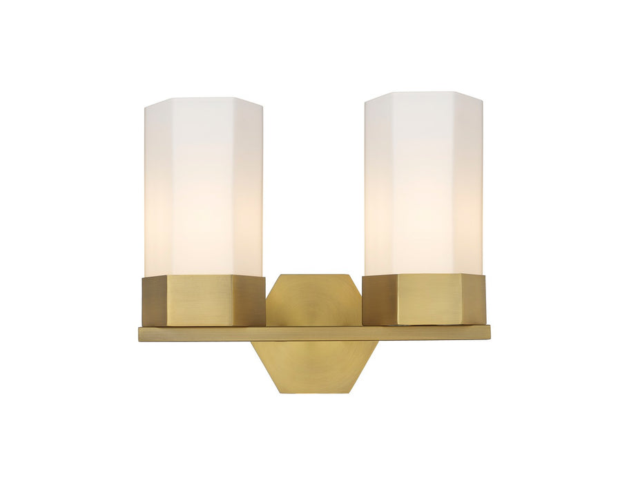 Innovations - 427-2W-BB-G427-9WH - LED Bath Vanity - Downtown Urban - Brushed Brass