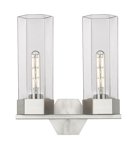 Innovations - 427-2W-SN-G427-14CL - LED Bath Vanity - Downtown Urban - Satin Nickel