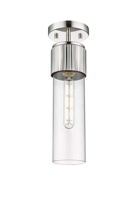 Innovations - 428-1F-PN-G428-12CL - LED Flush Mount - Downtown Urban - Polished Nickel