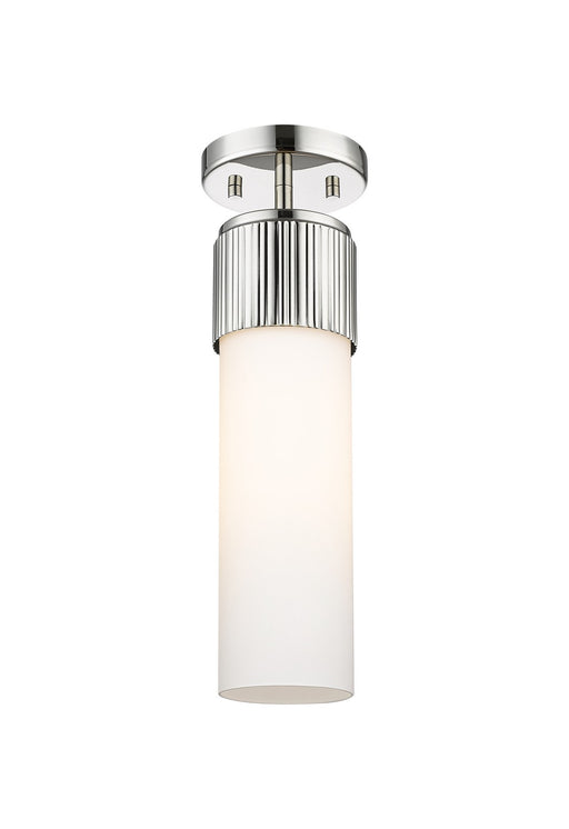 Innovations - 428-1F-PN-G428-12WH - LED Flush Mount - Downtown Urban - Polished Nickel