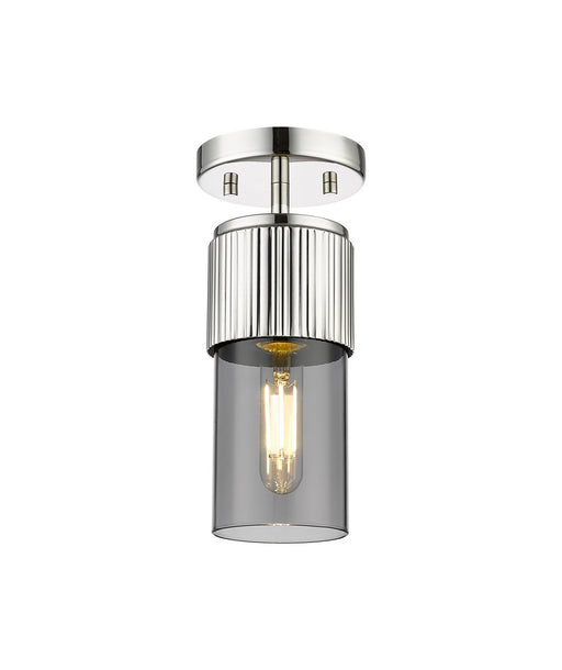 Innovations - 428-1F-PN-G428-7SM - LED Flush Mount - Downtown Urban - Polished Nickel