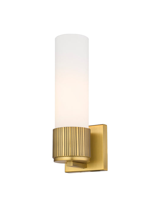 Innovations - 428-1W-BB-G428-12WH - LED Wall Sconce - Downtown Urban - Brushed Brass