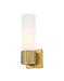 Innovations - 428-1W-BB-G428-12WH - LED Wall Sconce - Downtown Urban - Brushed Brass