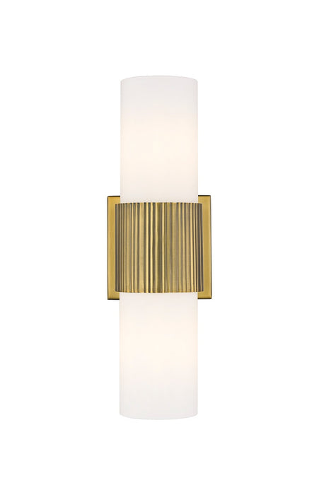 Innovations - 428-2WL-BB-G428-7WH - LED Bath Vanity - Downtown Urban - Brushed Brass