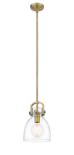 Downtown Urban One Light Pendant Brushed Brass