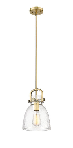 Downtown Urban One Light Pendant Brushed Brass