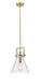 Innovations - 411-1SM-BB-G411-10SDY - One Light Mini Pendant - Newton - Brushed Brass