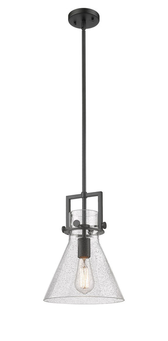 Innovations - 411-1SM-BK-G411-10SDY - One Light Mini Pendant - Newton - Matte Black