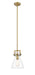Innovations - 411-1SS-BB-G411-8CL - One Light Pendant - Downtown Urban - Brushed Brass
