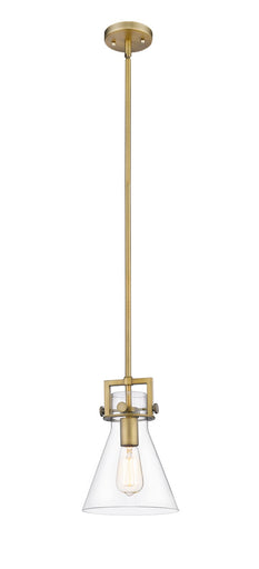 Downtown Urban One Light Pendant Brushed Brass