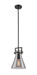 Innovations - 411-1SS-BK-G411-8SM - One Light Pendant - Downtown Urban - Matte Black