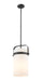 Innovations - 413-1SM-BK-G413-1S-8WH - LED Pendant - Downtown Urban - Matte Black