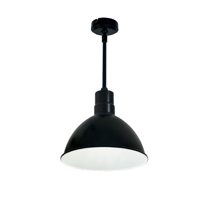 Nora Lighting - NRLM-10ST3030BWLE4/84 - Stem Mounted LED Shade - LED Rlm - Black Outer / White Inner