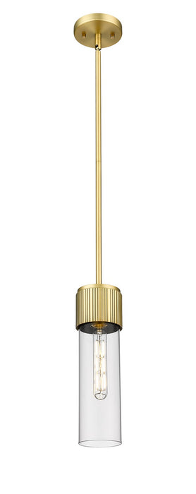 Innovations - 428-1S-BB-G428-12CL - LED Pendant - Downtown Urban - Brushed Brass