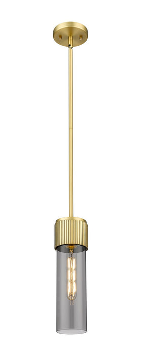 Innovations - 428-1S-BB-G428-12SM - LED Pendant - Downtown Urban - Brushed Brass