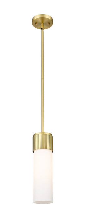 Innovations - 428-1S-BB-G428-12WH - LED Pendant - Downtown Urban - Brushed Brass