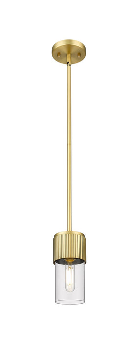 Innovations - 428-1S-BB-G428-7CL - LED Pendant - Downtown Urban - Brushed Brass