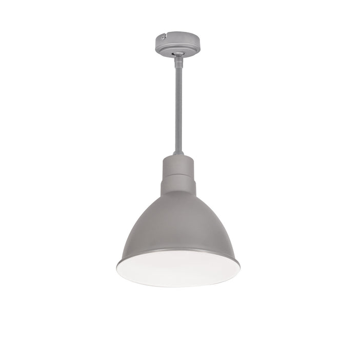 Nora Lighting - NRLM-8ST1030GMWLE4/96 - Stem Mounted LED Shade - LED Rlm - Gun Metal Outer / White Inner