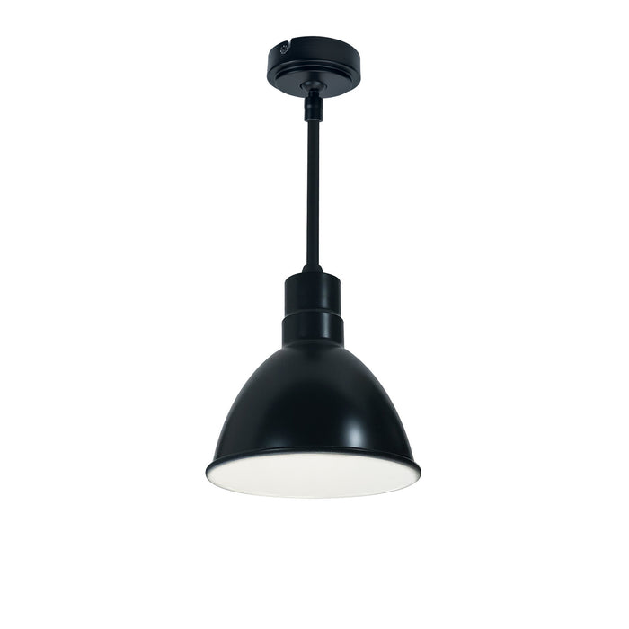 Nora Lighting - NRLM-8ST1040BWLE4/36 - Stem Mounted LED Shade - LED Rlm - Black Outer / White Inner