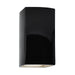 Justice Designs - CER-0910-BLK - Lantern - Ambiance - Gloss Black