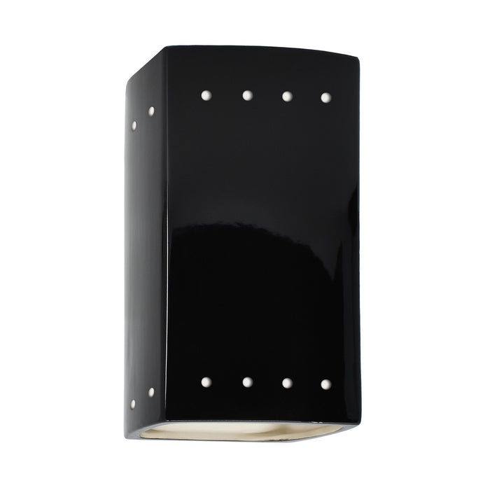 Justice Designs - CER-0920-BLK - Lantern - Ambiance - Gloss Black