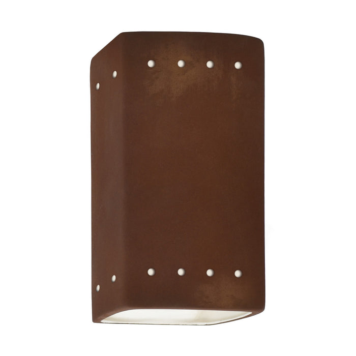 Justice Designs - CER-0920-RRST - Lantern - Ambiance - Real Rust