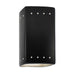 Justice Designs - CER-0920-CRB-LED1-1000 - LED Lantern - Ambiance - Carbon - Matte Black
