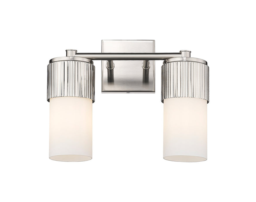 Innovations - 428-2W-SN-G428-7WH - LED Bath Vanity - Downtown Urban - Satin Nickel