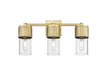 Innovations - 428-3W-BB-G428-7CL - LED Bath Vanity - Downtown Urban - Brushed Brass