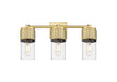 Innovations - 428-3W-BB-G428-7SDY - LED Bath Vanity - Downtown Urban - Brushed Brass