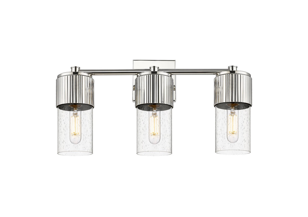 Innovations - 428-3W-PN-G428-7SDY - LED Bath Vanity - Downtown Urban - Polished Nickel
