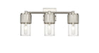 Innovations - 428-3W-SN-G428-7CL - LED Bath Vanity - Downtown Urban - Satin Nickel