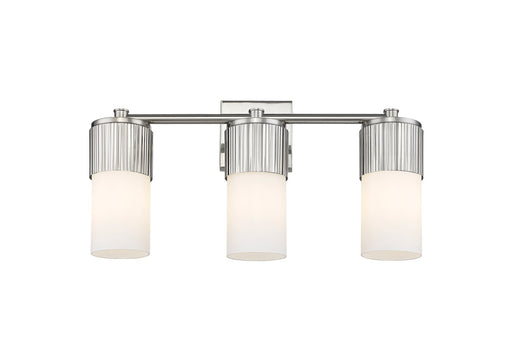 Innovations - 428-3W-SN-G428-7WH - LED Bath Vanity - Downtown Urban - Satin Nickel