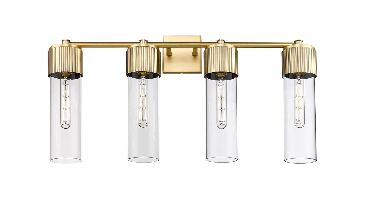 Innovations - 428-4W-BB-G428-12CL - LED Bath Vanity - Downtown Urban - Brushed Brass