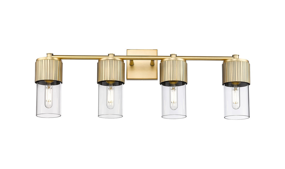 Innovations - 428-4W-BB-G428-7CL - LED Bath Vanity - Downtown Urban - Brushed Brass