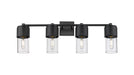 Innovations - 428-4W-BK-G428-7CL - LED Bath Vanity - Downtown Urban - Matte Black