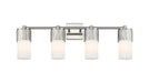 Innovations - 428-4W-SN-G428-7WH - LED Bath Vanity - Downtown Urban - Satin Nickel