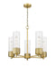 Innovations - 428-5CR-BB-G428-12SDY - LED Chandelier - Downtown Urban - Brushed Brass