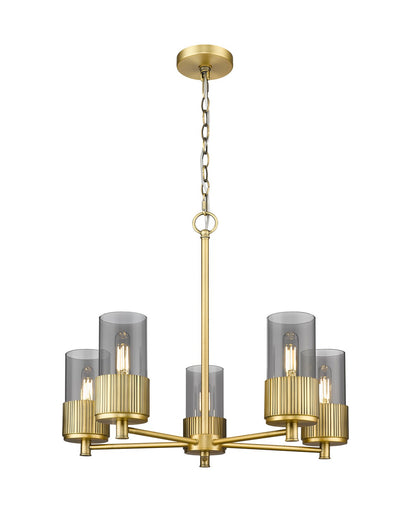 Downtown Urban LED Chandelier Brushed Brass