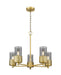 Innovations - 428-5CR-BB-G428-7SM - LED Chandelier - Downtown Urban - Brushed Brass