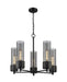 Innovations - 428-5CR-BK-G428-12SM - LED Chandelier - Downtown Urban - Matte Black