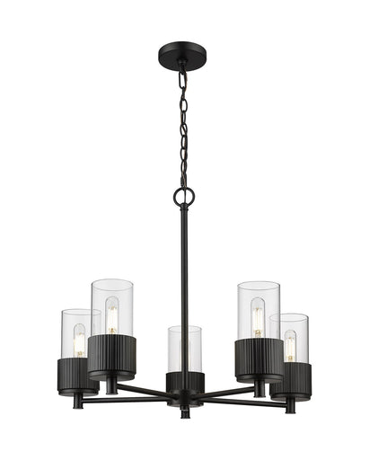 Downtown Urban LED Chandelier Matte Black