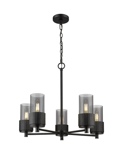 Downtown Urban LED Chandelier Matte Black