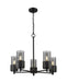 Innovations - 428-5CR-BK-G428-7SM - LED Chandelier - Downtown Urban - Matte Black